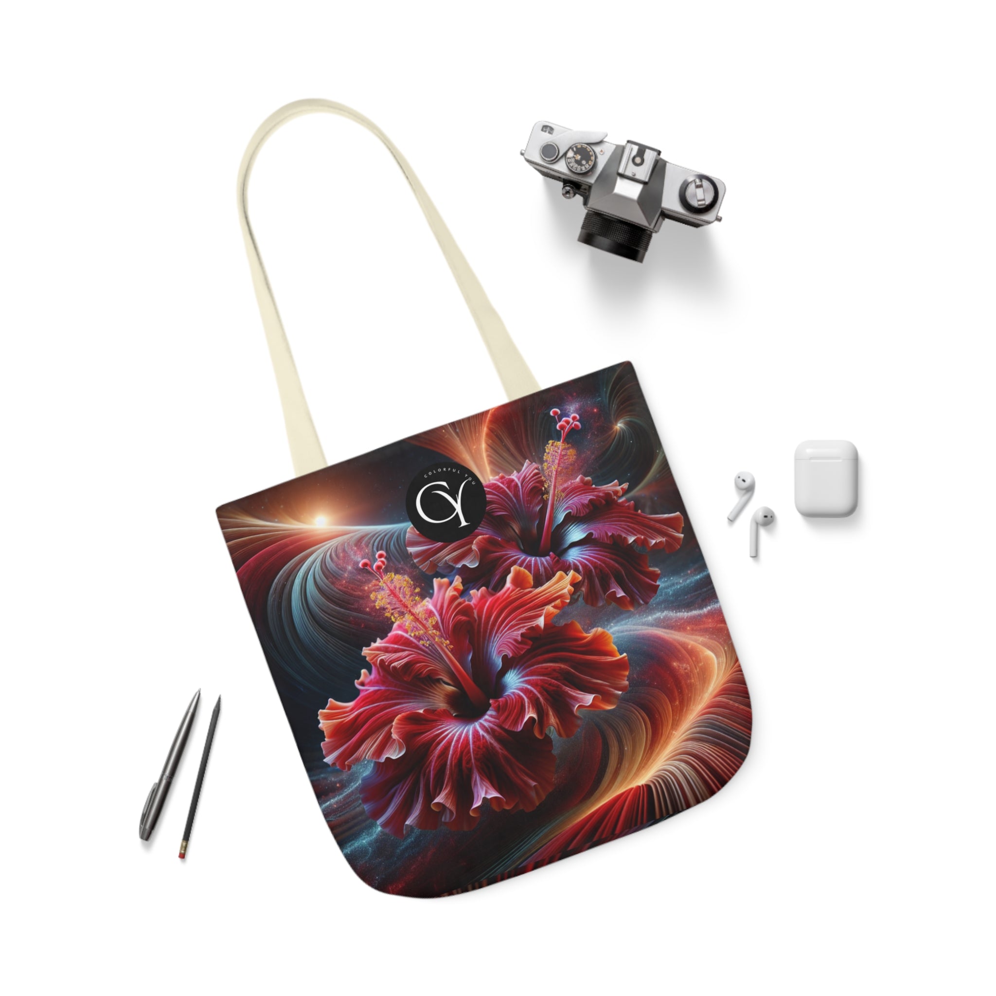 Canvas Tote Bag, 5-Color Straps
