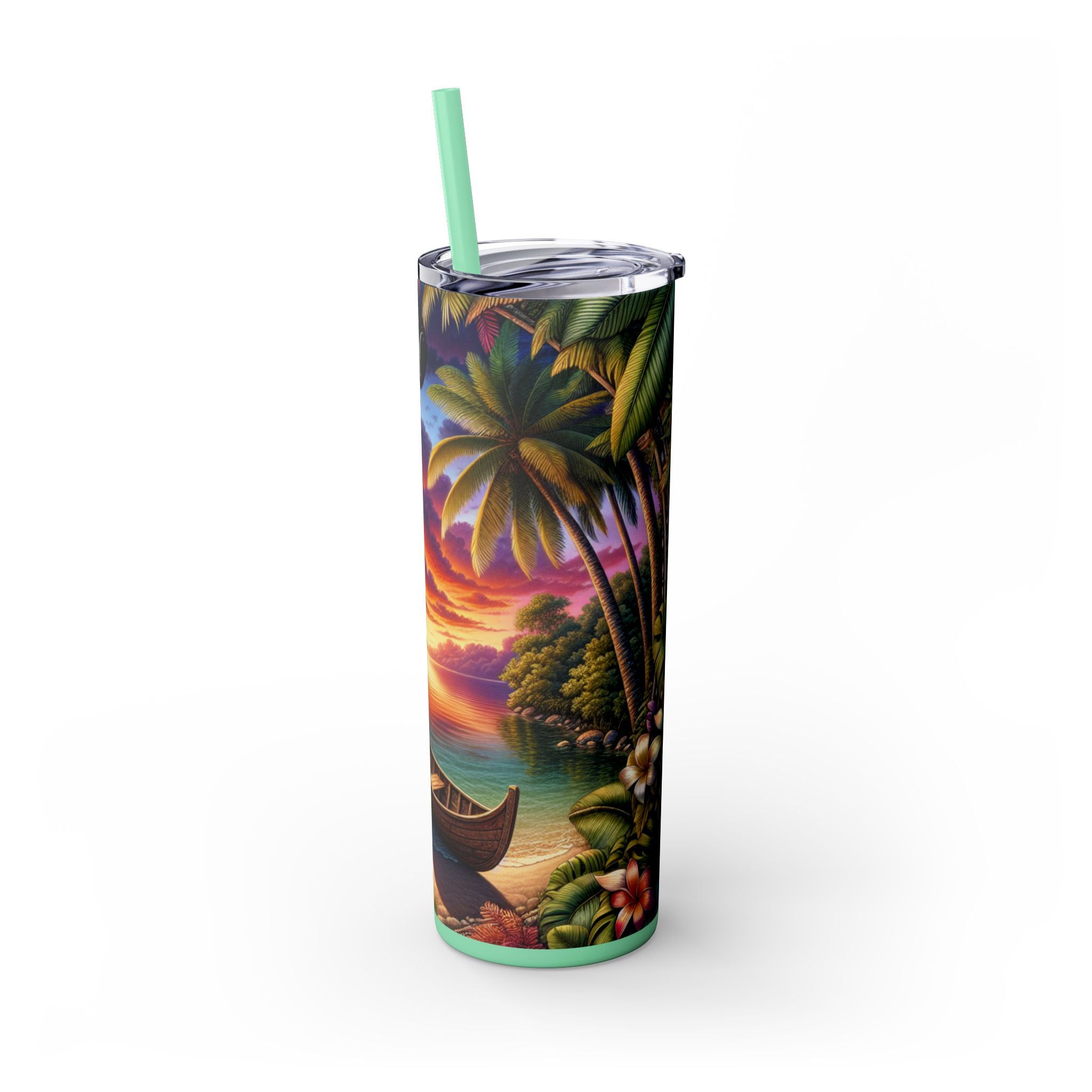 Skinny Tumbler with Straw, 20oz