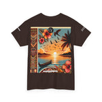 Tropical Vibes Tee, Relaxed Summer Shirt, Beach Wear, Unisex Cotton Tee, Nature Lover Gift, Vacation Outfit