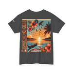 Tropical Vibes Tee, Relaxed Summer Shirt, Beach Wear, Unisex Cotton Tee, Nature Lover Gift, Vacation Outfit