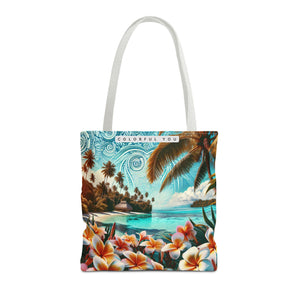 Tropical Paradise Tote Bag - Colorful You Floral Design