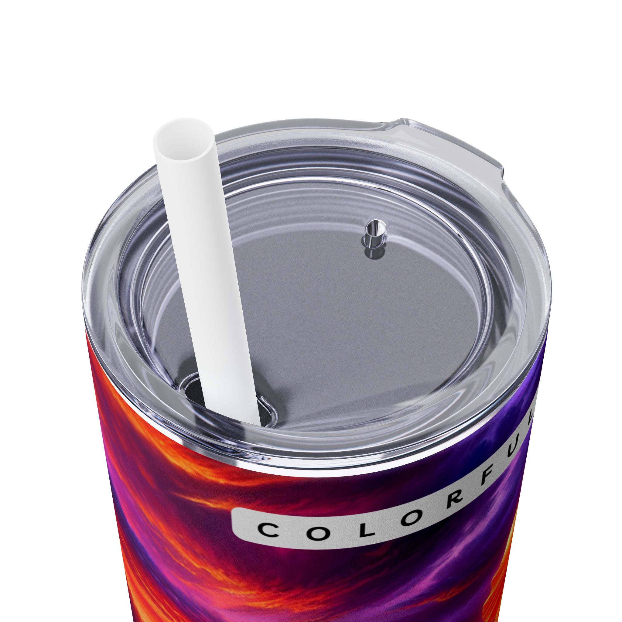 Skinny Tumbler with Straw, 20oz