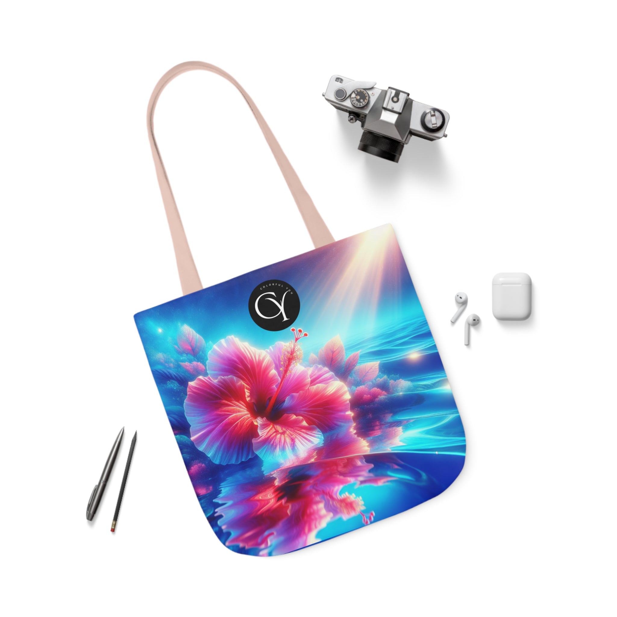 Canvas Tote Bag, 5-Color Straps