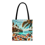 Tropical Paradise Tote Bag - Colorful You Floral Design
