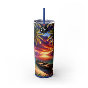 Skinny Tumbler with Straw, 20oz