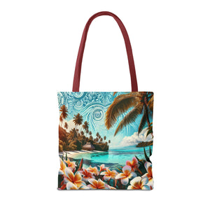Tropical Paradise Tote Bag - Colorful You Floral Design