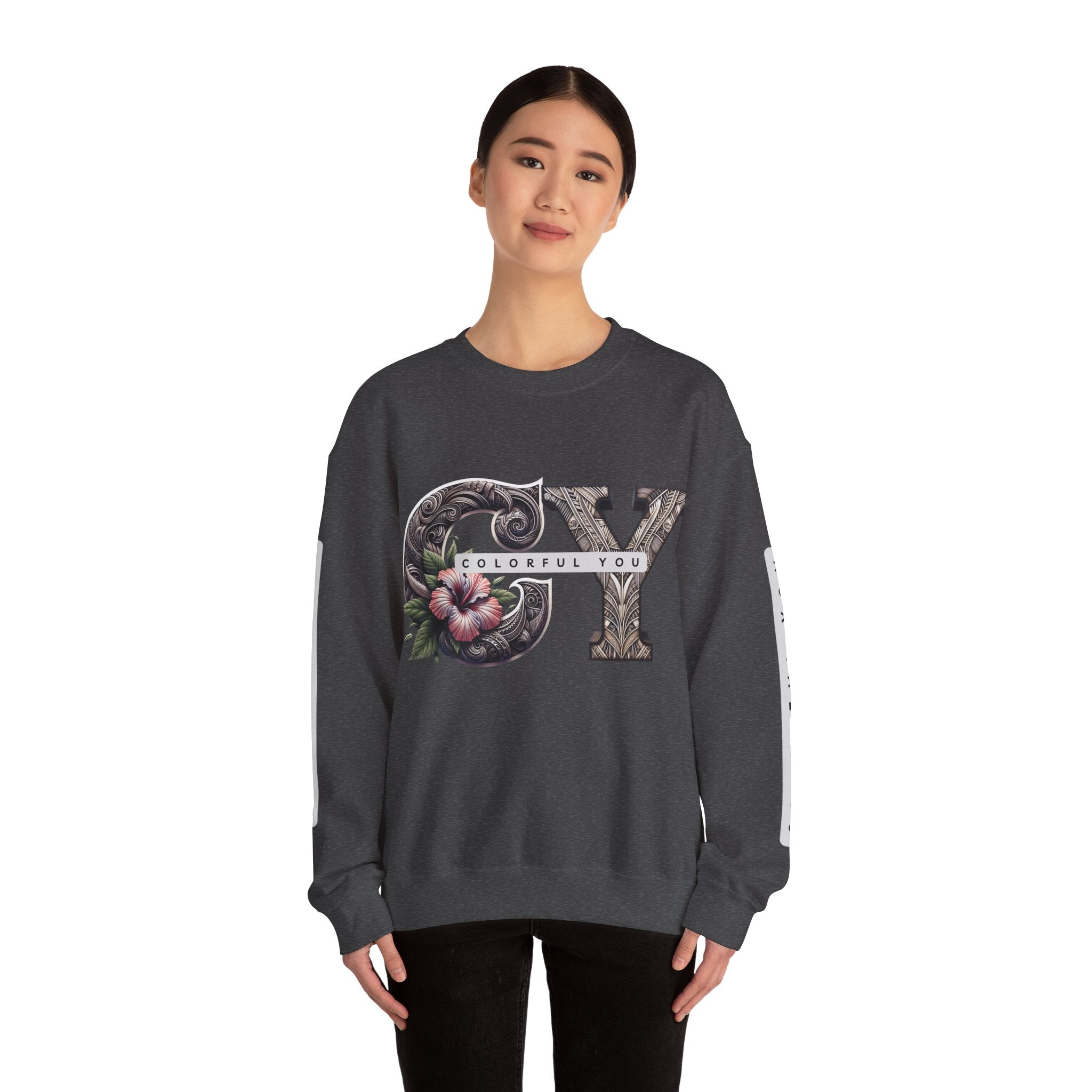 Colorful You Floral Crewneck Sweatshirt - Unisex Heavy Blend