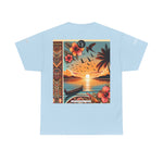Tropical Vibes Tee, Relaxed Summer Shirt, Beach Wear, Unisex Cotton Tee, Nature Lover Gift, Vacation Outfit