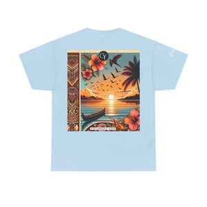 Tropical Vibes Tee, Relaxed Summer Shirt, Beach Wear, Unisex Cotton Tee, Nature Lover Gift, Vacation Outfit