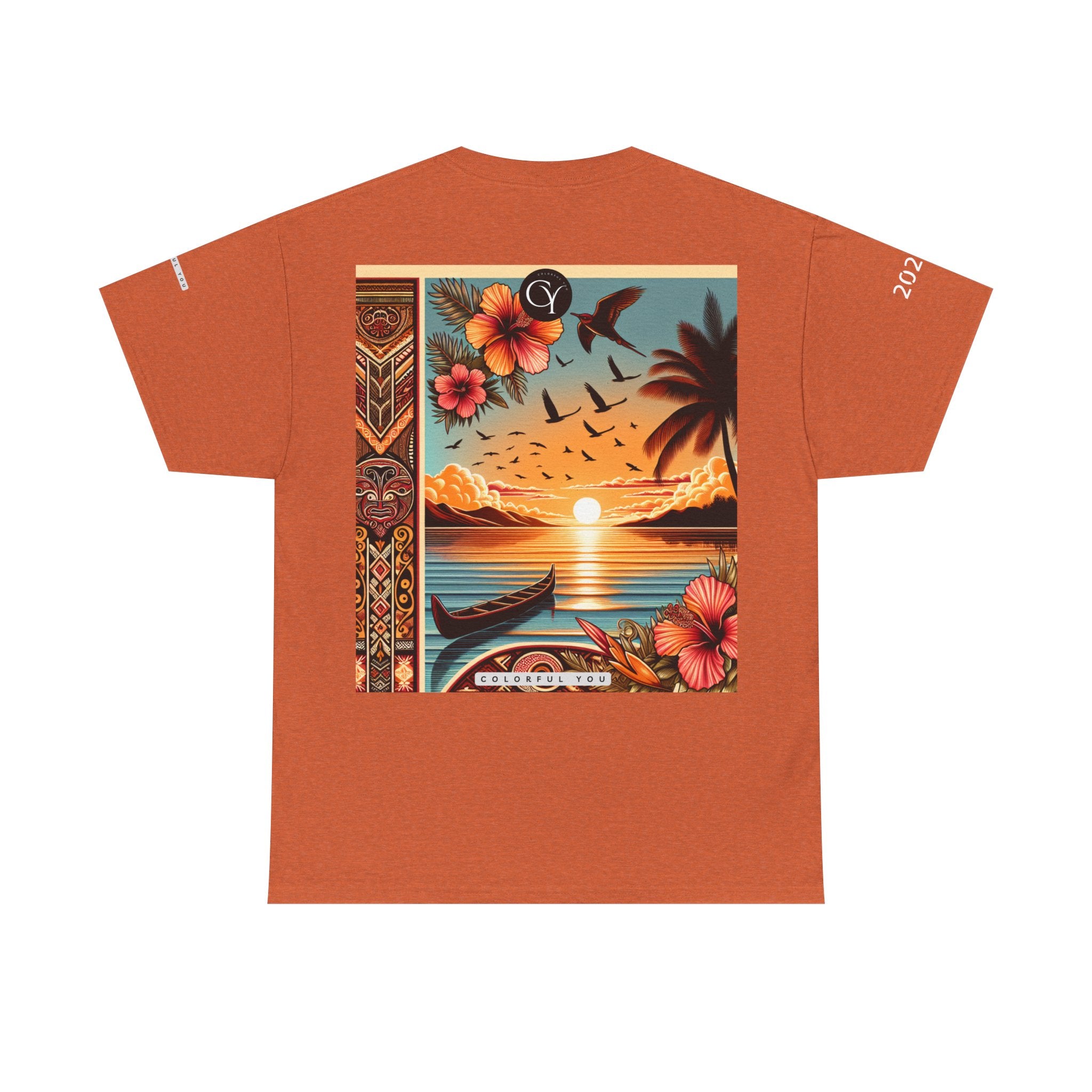 Tropical Vibes Tee, Relaxed Summer Shirt, Beach Wear, Unisex Cotton Tee, Nature Lover Gift, Vacation Outfit