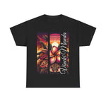 Vineki Munda Vibrant Floral Unisex Heavy Cotton Tee - 'Vineki Munda' Design