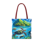 Colorful Ocean Turtle Tote Bag - Eco-Friendly Beach Bag for Nature Lovers