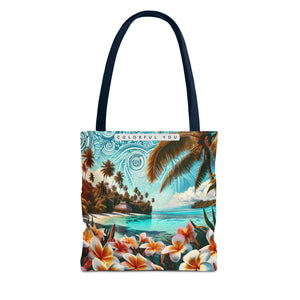Tropical Paradise Tote Bag - Colorful You Floral Design