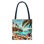 Tropical Paradise Tote Bag - Colorful You Floral Design