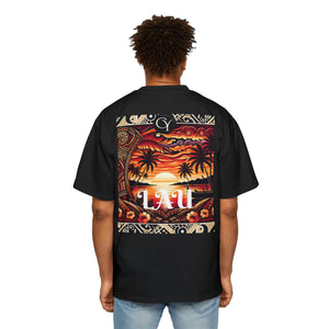 Lau Represent Sunset Heavy Oversized Tee - Perfect for Beach Lovers
