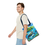 Colorful Ocean Turtle Tote Bag - Eco-Friendly Beach Bag for Nature Lovers