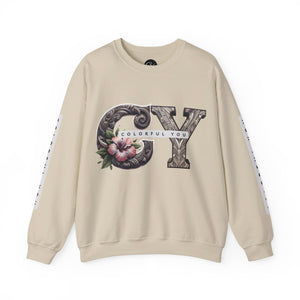 Colorful You Floral Crewneck Sweatshirt - Unisex Heavy Blend