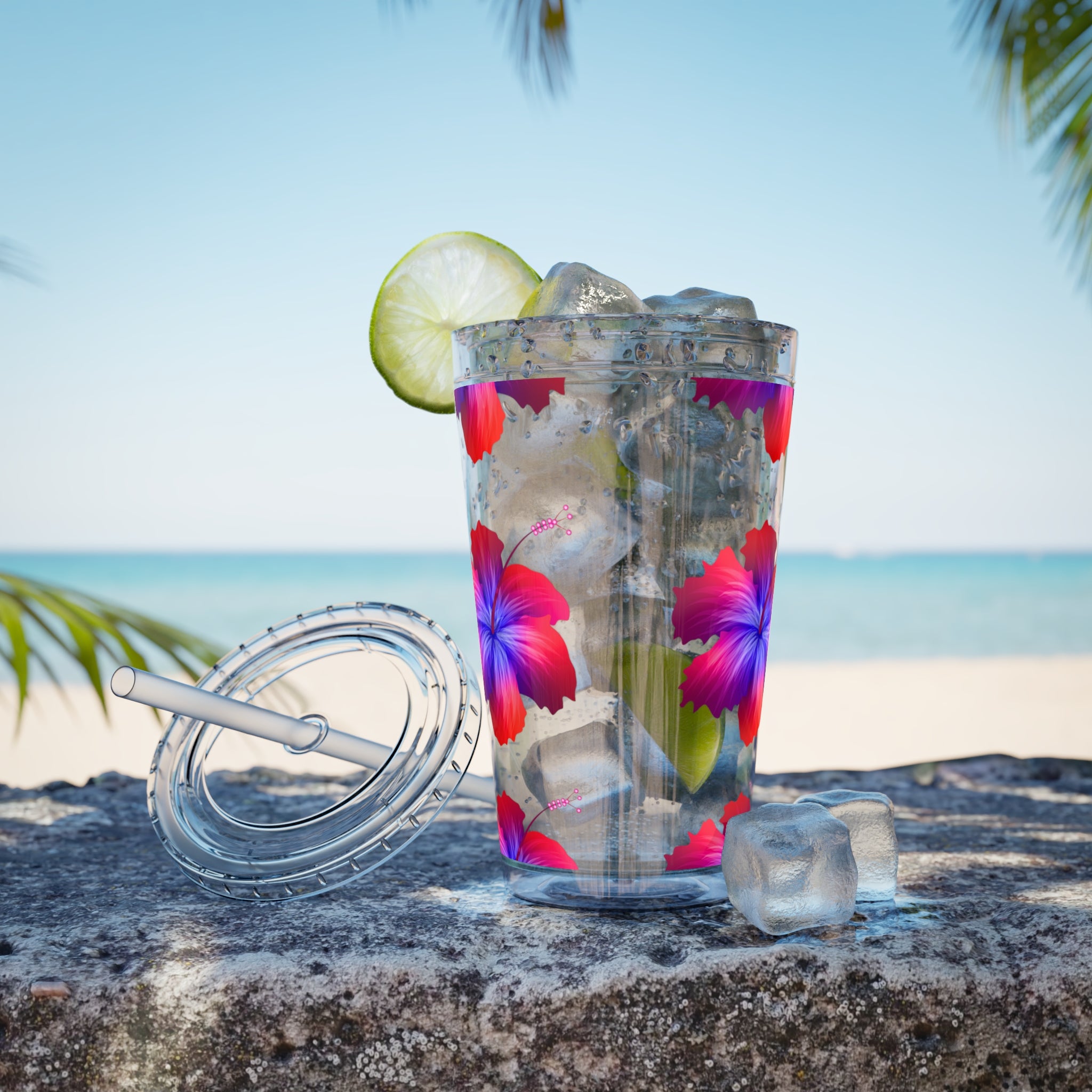 Sunsplash Tumbler with Straw, 16oz