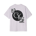 Tropical Love Oversized Premium Heavy Cotton Tee, Relaxed Fit T-Shirt, Gift for Him, Summer Style, Casual Wear, Unique Art Design