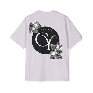 Tropical Love Oversized Premium Heavy Cotton Tee, Relaxed Fit T-Shirt, Gift for Him, Summer Style, Casual Wear, Unique Art Design