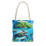 Colorful Ocean Turtle Tote Bag - Eco-Friendly Beach Bag for Nature Lovers