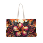Tropical Floral Weekender Bag – Perfect for Getaways and Beach Days