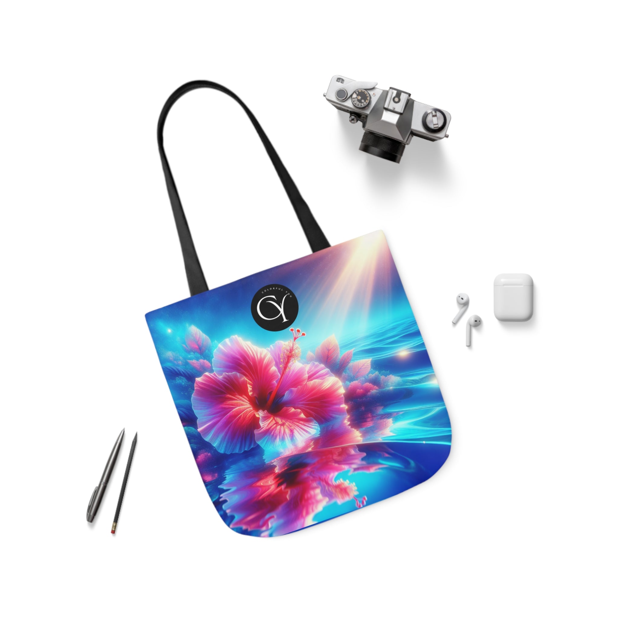 Canvas Tote Bag, 5-Color Straps