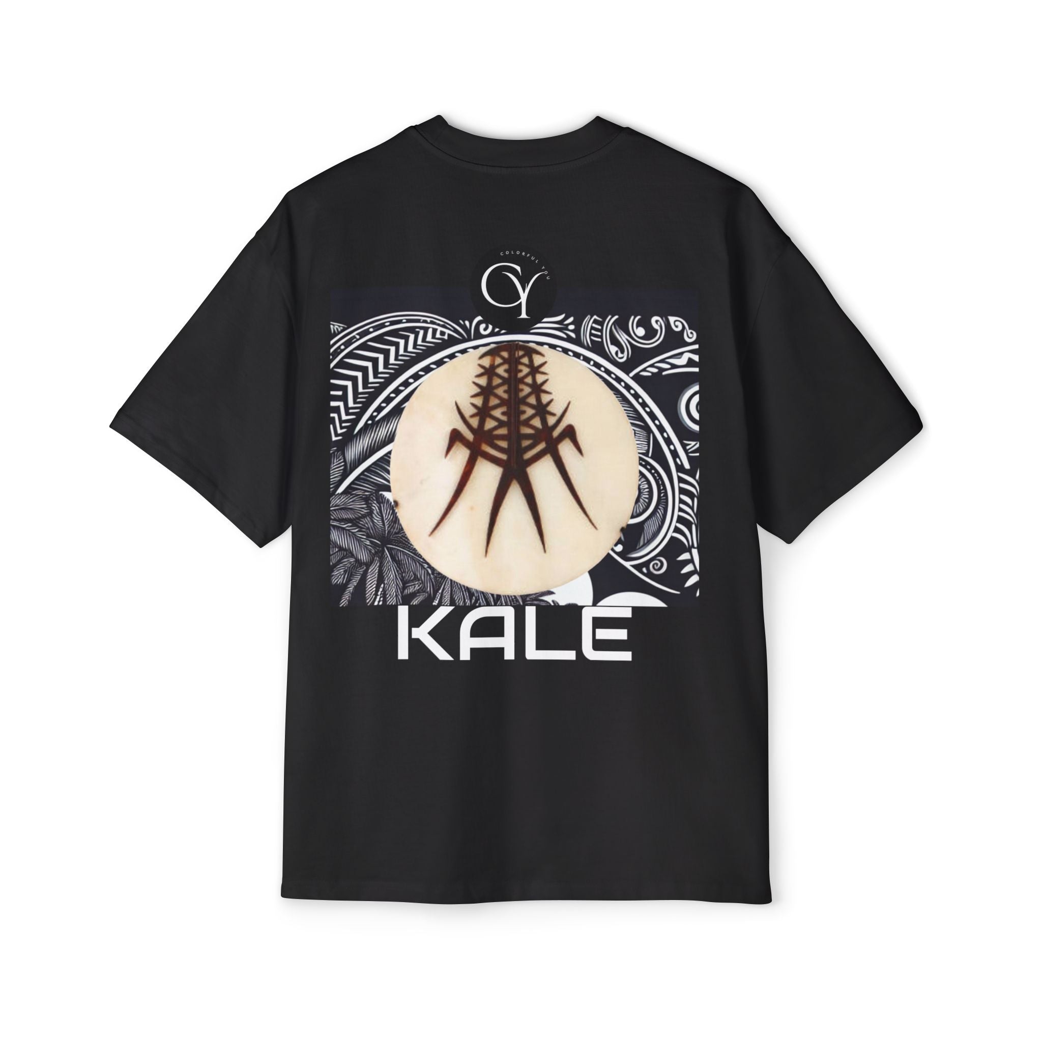 Kale Graphic Tee for Eco-Friendly Living - Mens Oversized Heavy Premium
