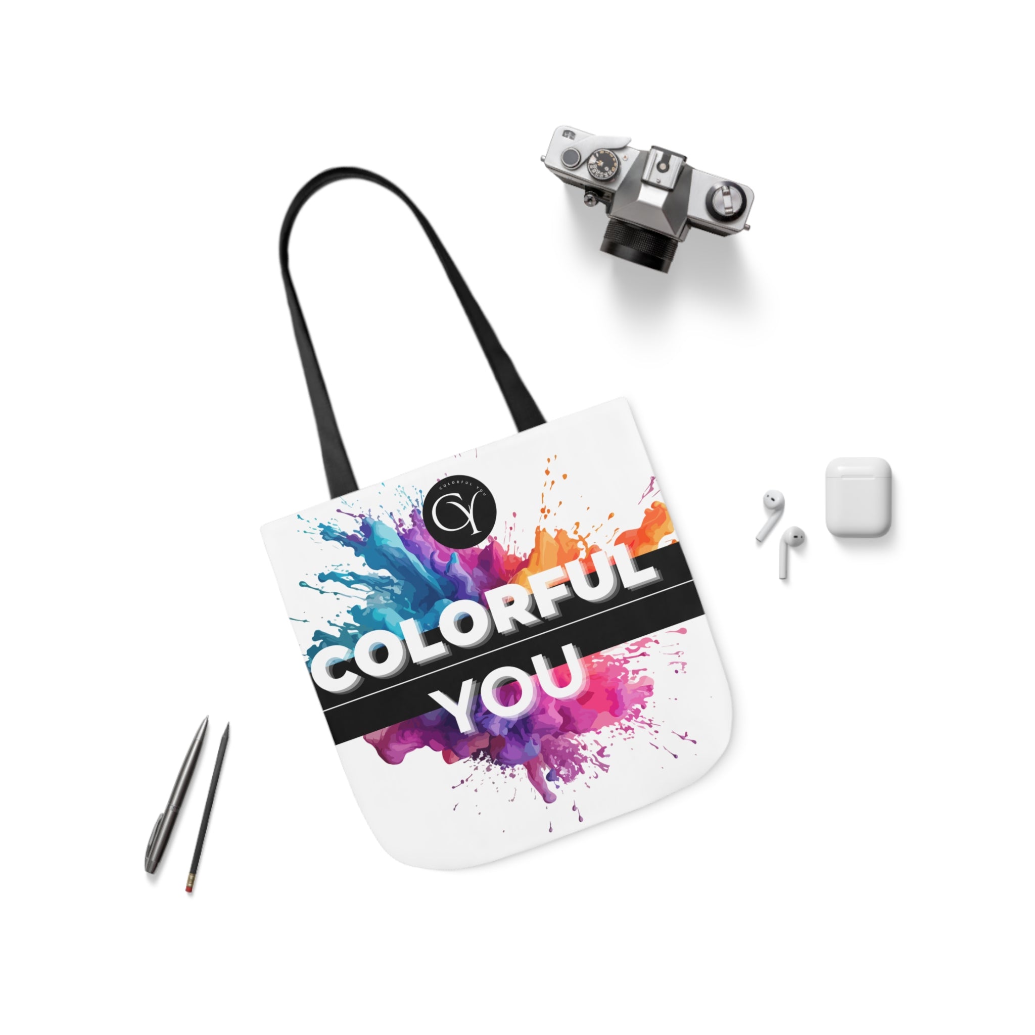 Canvas Tote Bag, 5-Color Straps