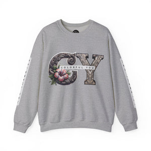 Colorful You Floral Crewneck Sweatshirt - Unisex Heavy Blend
