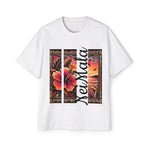 NeiMala Heavy Oversized Tee - Vibrant Floral Sunset Design