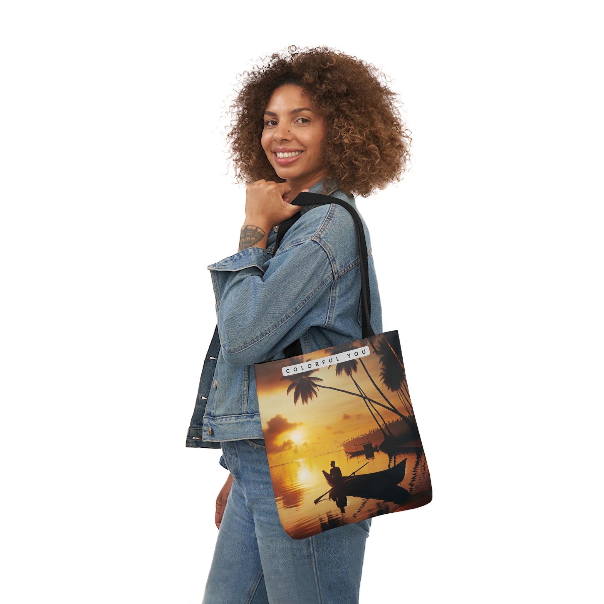 Canvas Tote Bag, 5-Color Straps