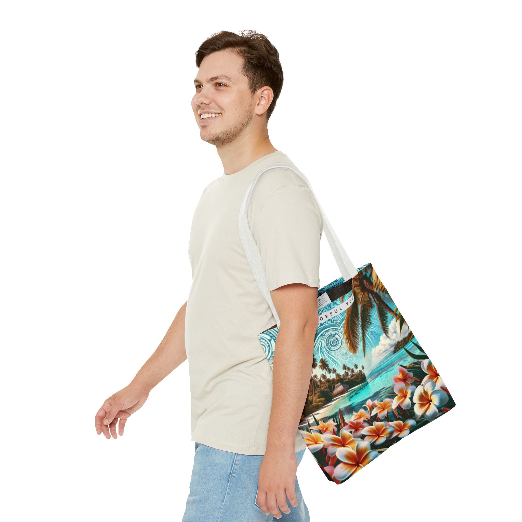 Tropical Paradise Tote Bag - Colorful You Floral Design