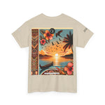 Tropical Vibes Tee, Relaxed Summer Shirt, Beach Wear, Unisex Cotton Tee, Nature Lover Gift, Vacation Outfit