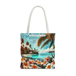Tropical Paradise Tote Bag - Colorful You Floral Design