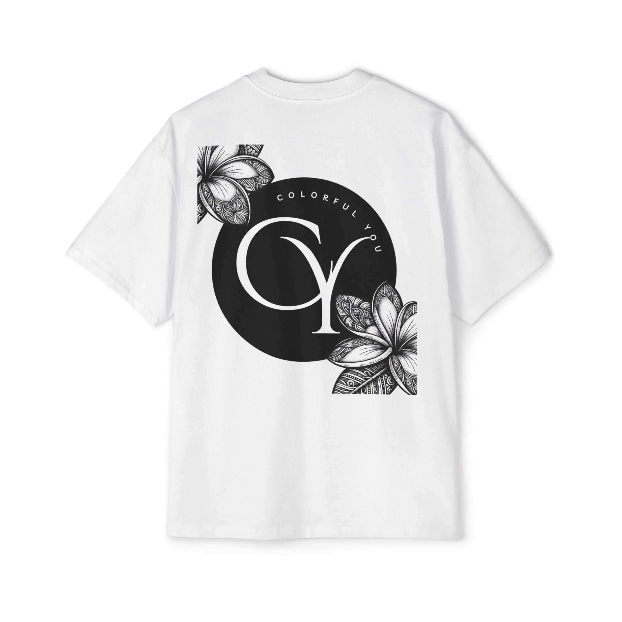 Tropical Love Oversized Premium Heavy Cotton Tee, Relaxed Fit T-Shirt, Gift for Him, Summer Style, Casual Wear, Unique Art Design