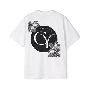 Tropical Love Oversized Premium Heavy Cotton Tee, Relaxed Fit T-Shirt, Gift for Him, Summer Style, Casual Wear, Unique Art Design