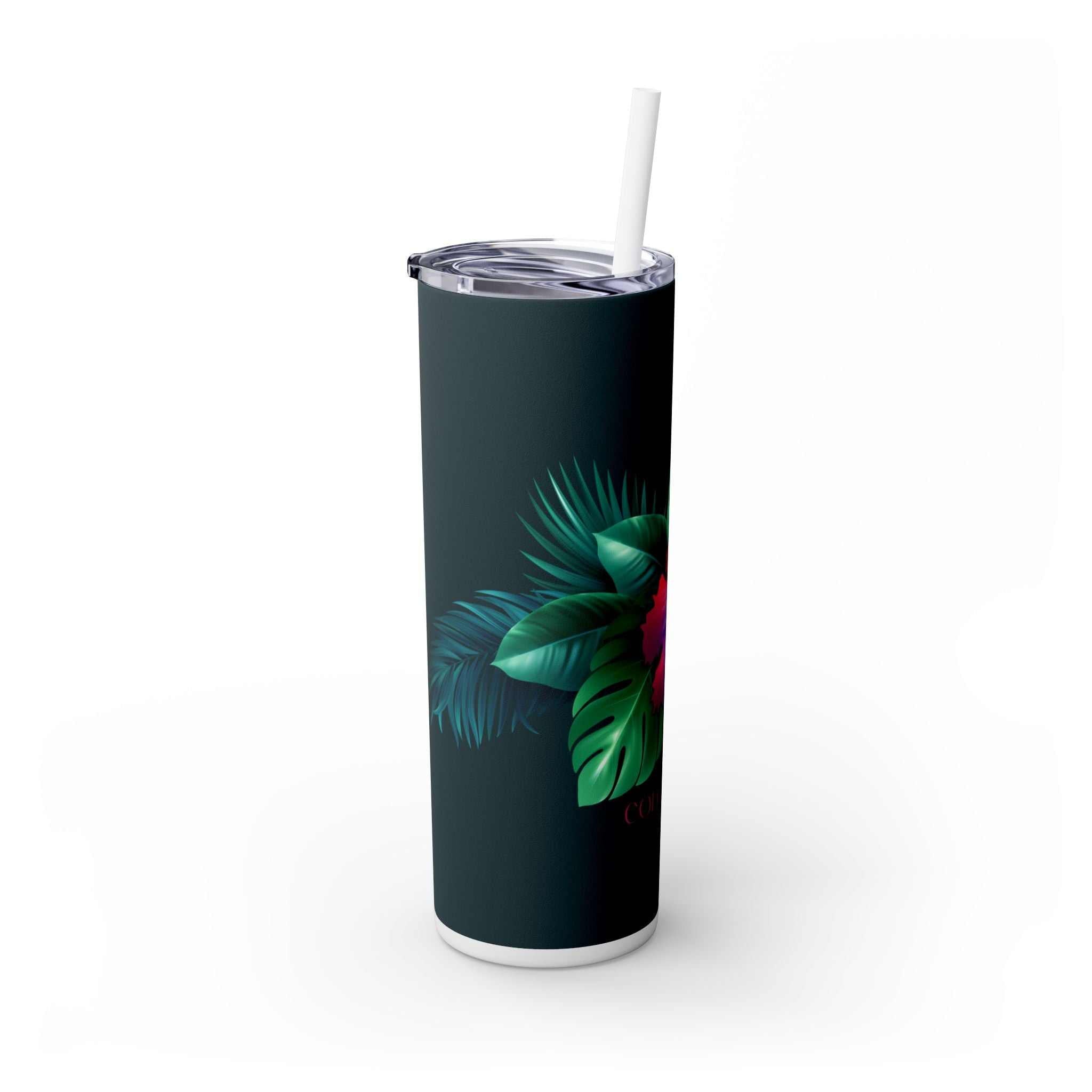 Skinny Tumbler with Straw, 20oz – Double-Wall Stainless Steel Design!.
