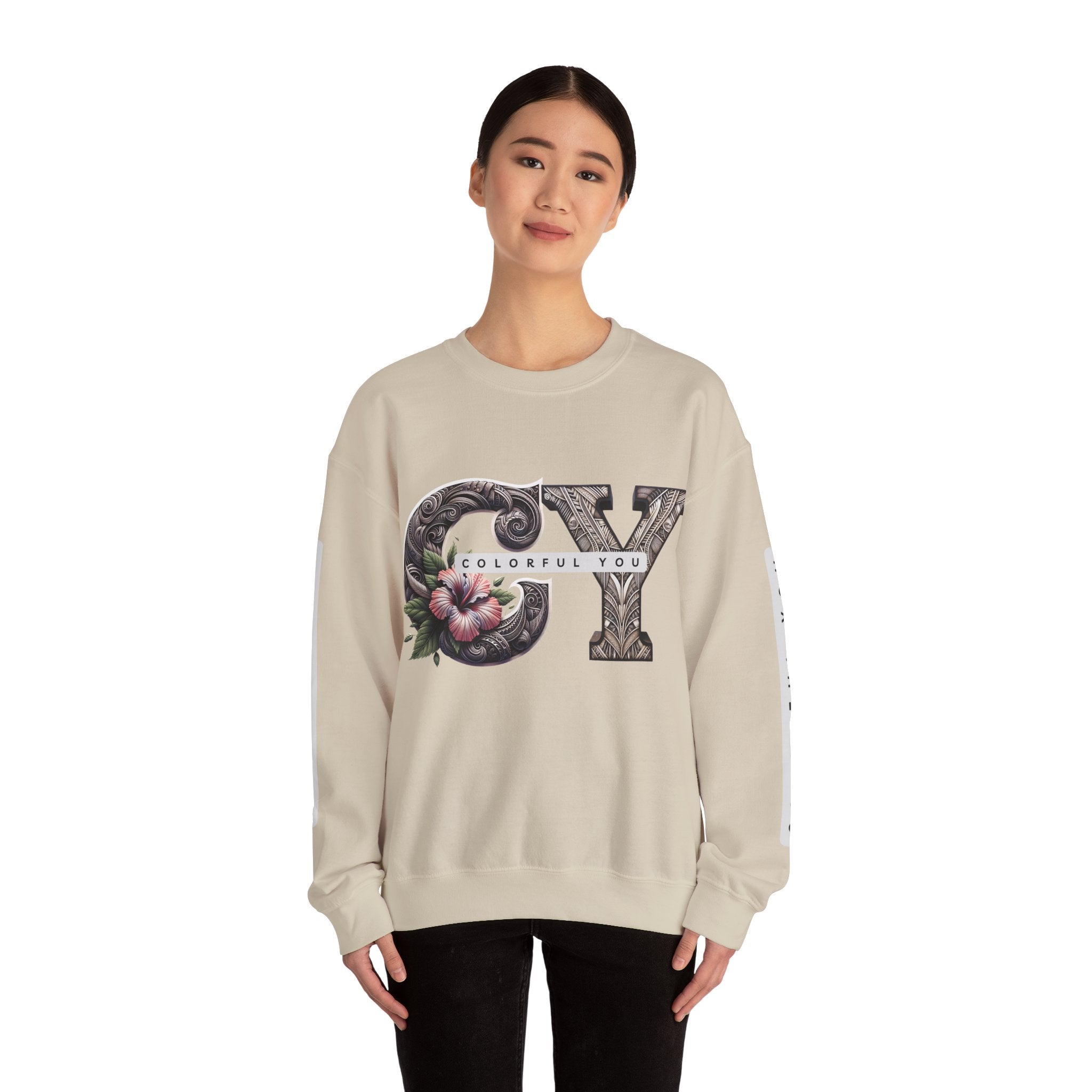 Colorful You Floral Crewneck Sweatshirt - Unisex Heavy Blend