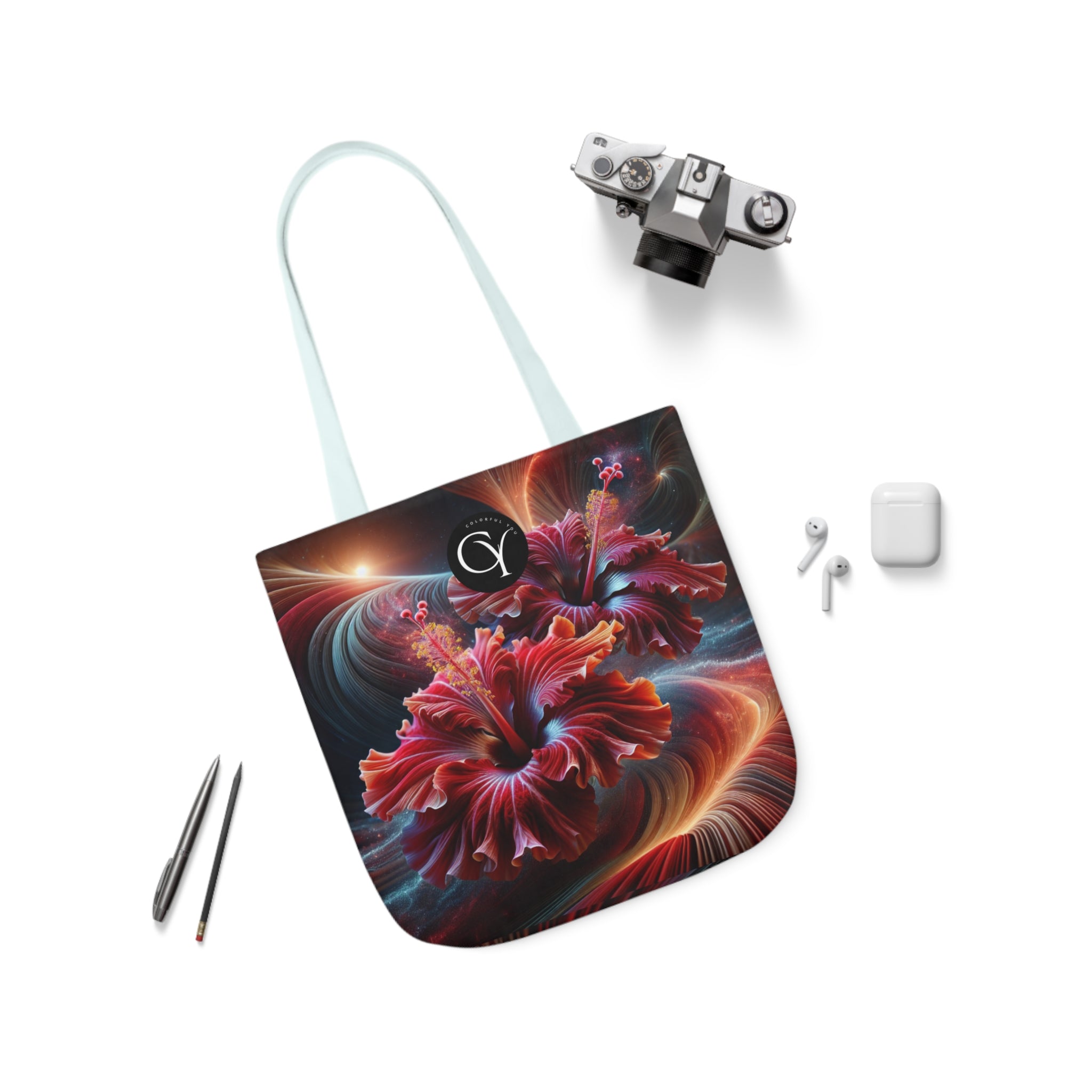 Canvas Tote Bag, 5-Color Straps