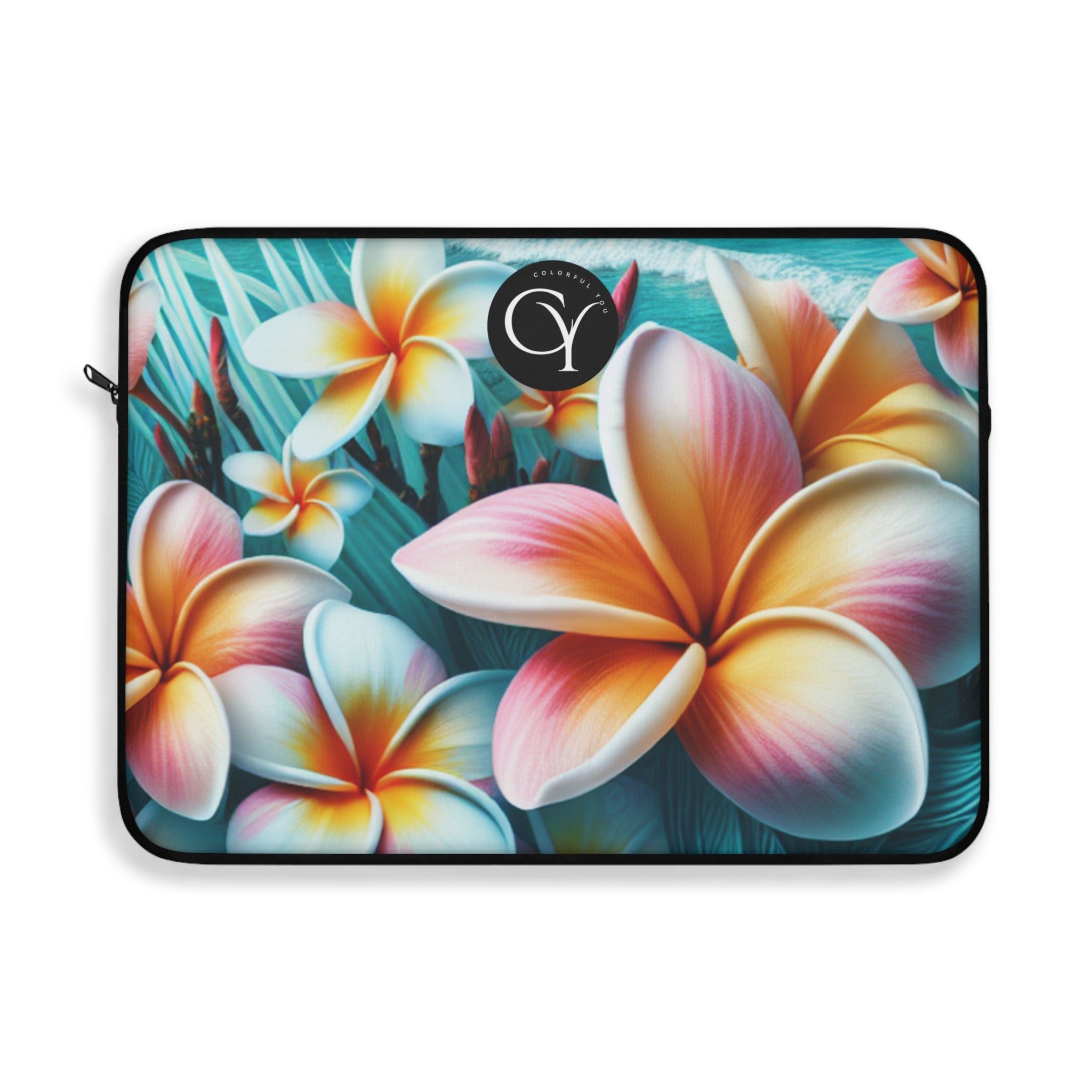 Floral Laptop Sleeve - Tropical Blossom Design for Stylish Protection