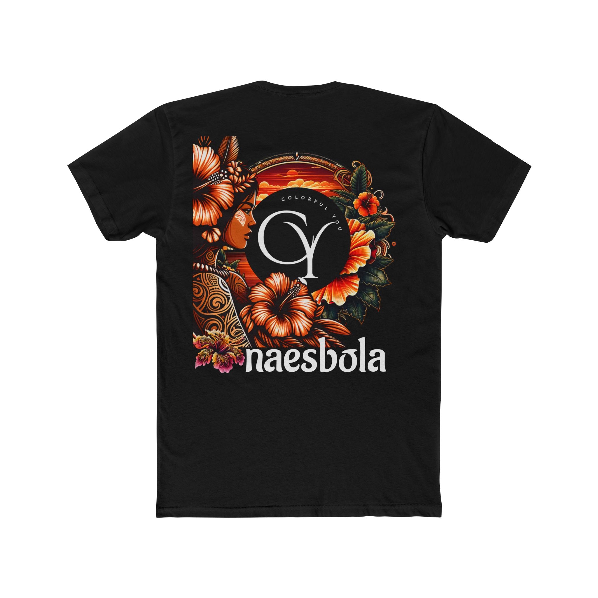 Naesbola Rep Tee Floral Art Unisex Crew Tee, Hawaiian T-Shirt, Boho Graphic Tee, Summer Apparel, Gift for Her