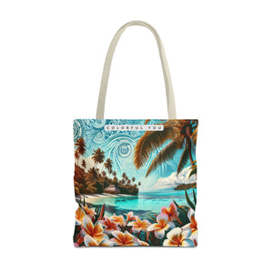 Tropical Paradise Tote Bag - Colorful You Floral Design