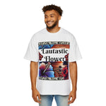 Lautastic Flower Oversized Tee  - Vibrant Floral Graphic T-Shirt