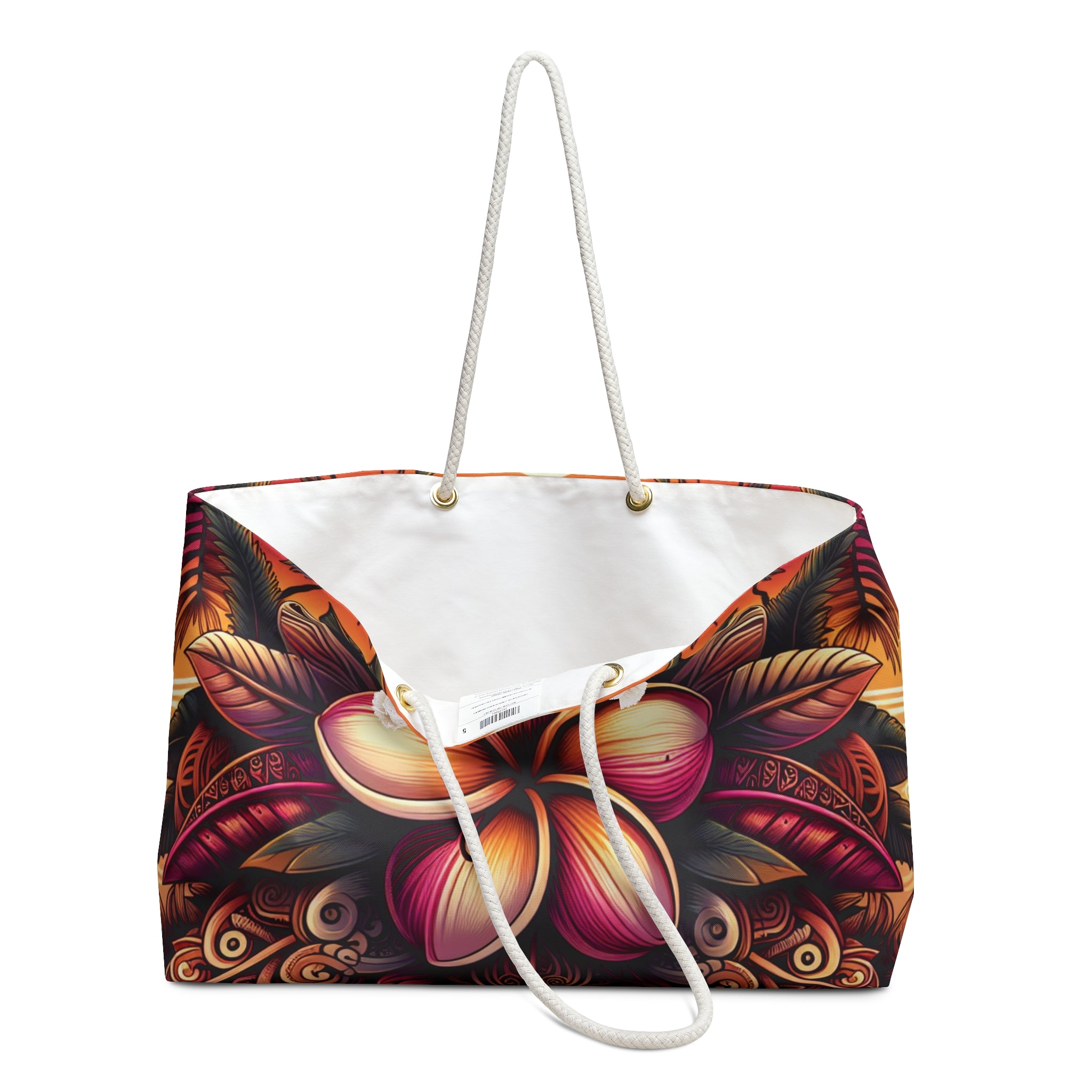 Tropical Floral Weekender Bag – Perfect for Getaways and Beach Days