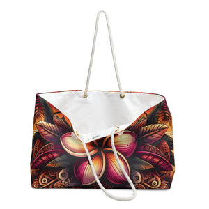 Tropical Floral Weekender Bag – Perfect for Getaways and Beach Days