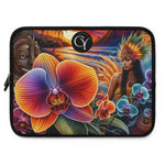 Vibrant Floral Laptop Sleeve - Ethnic Artwork Design