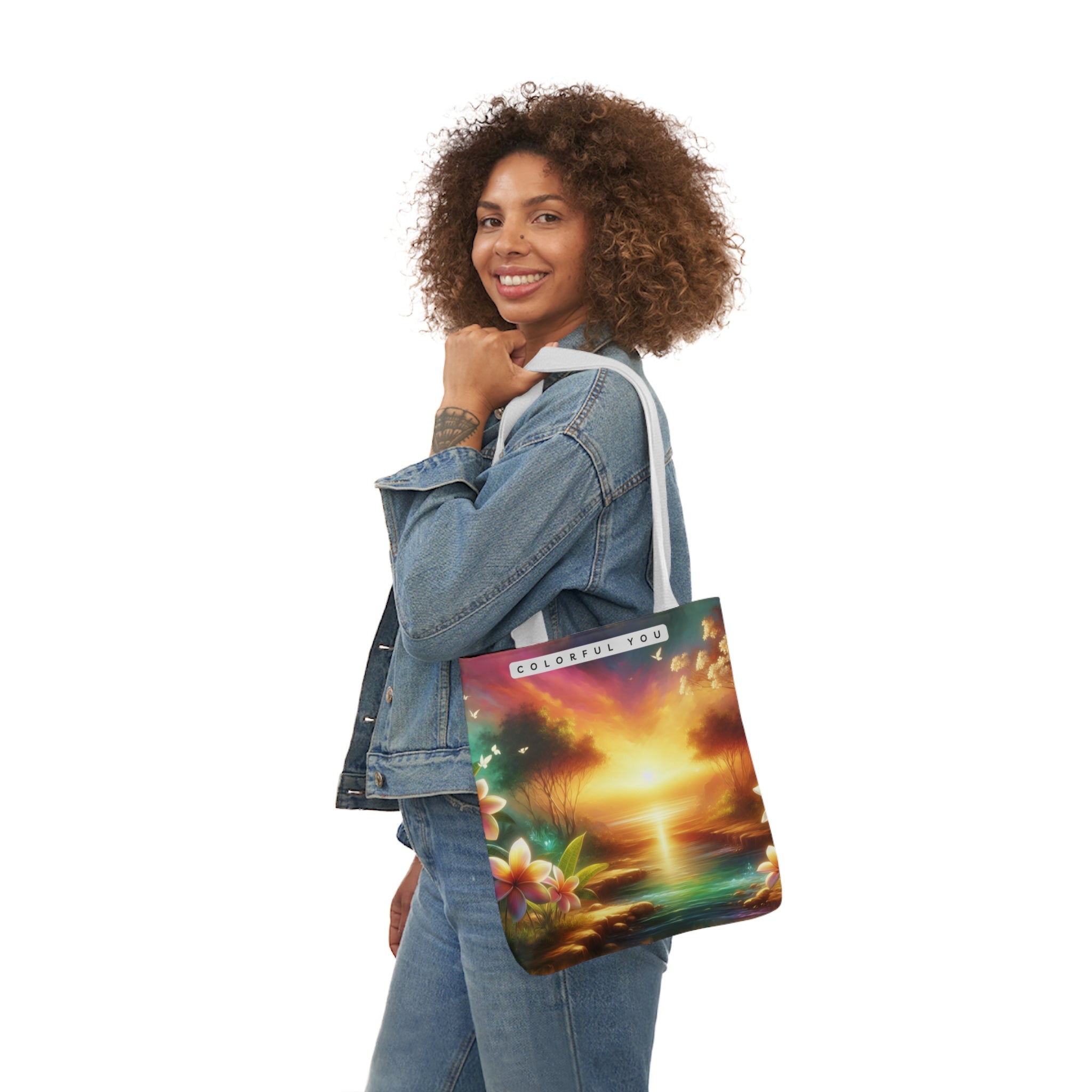 Canvas Tote Bag, 5-Color Straps