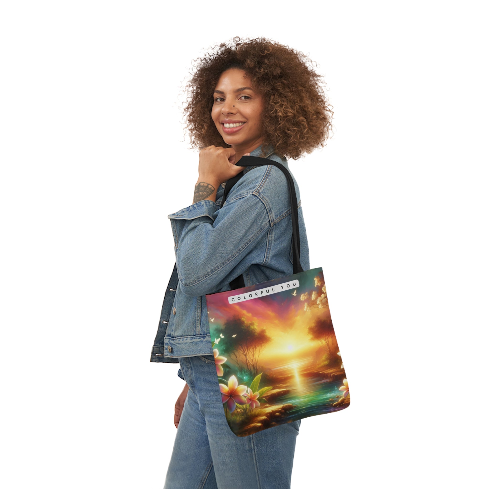 Canvas Tote Bag, 5-Color Straps