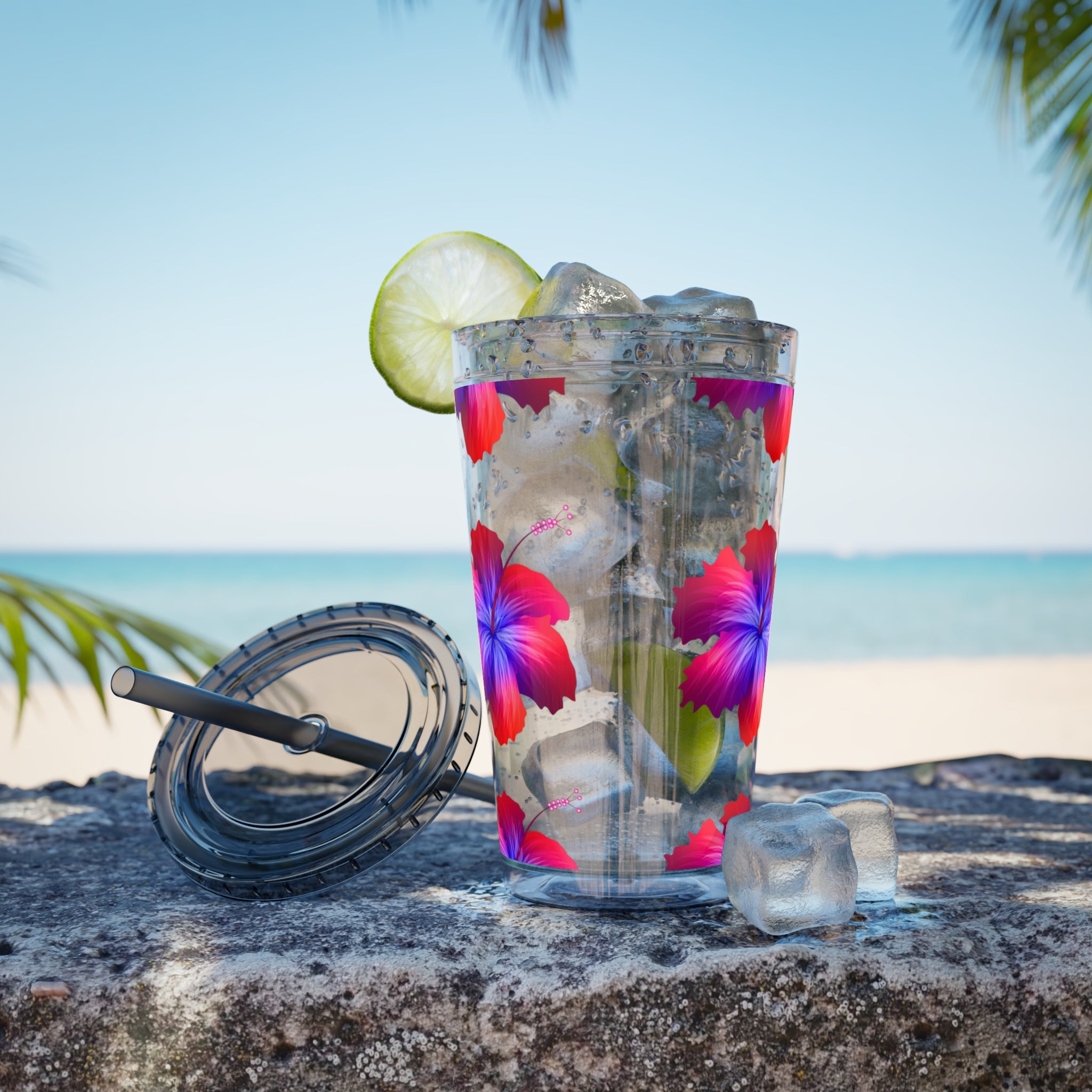 Sunsplash Tumbler with Straw, 16oz